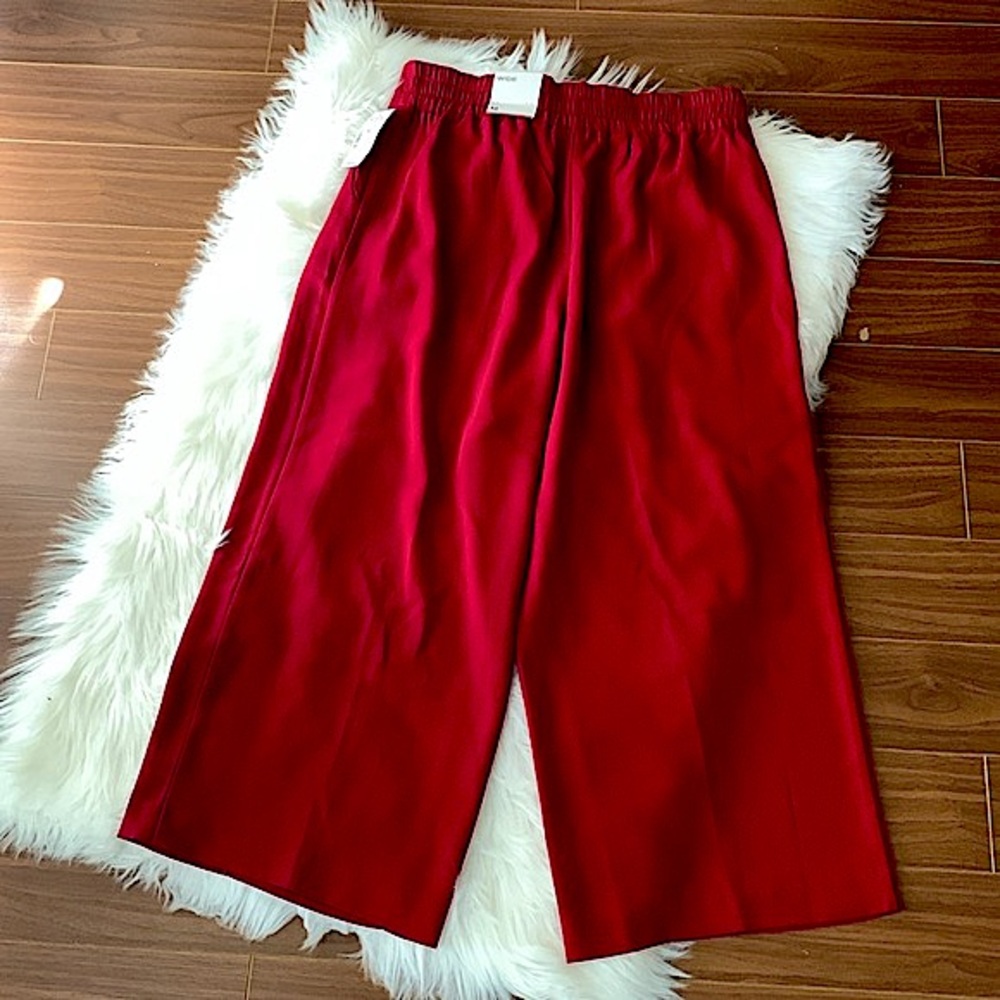 COPY - NWT CLEO Wide Leg Pants Palazzo Red Trousers Summer Flowy Comfortable